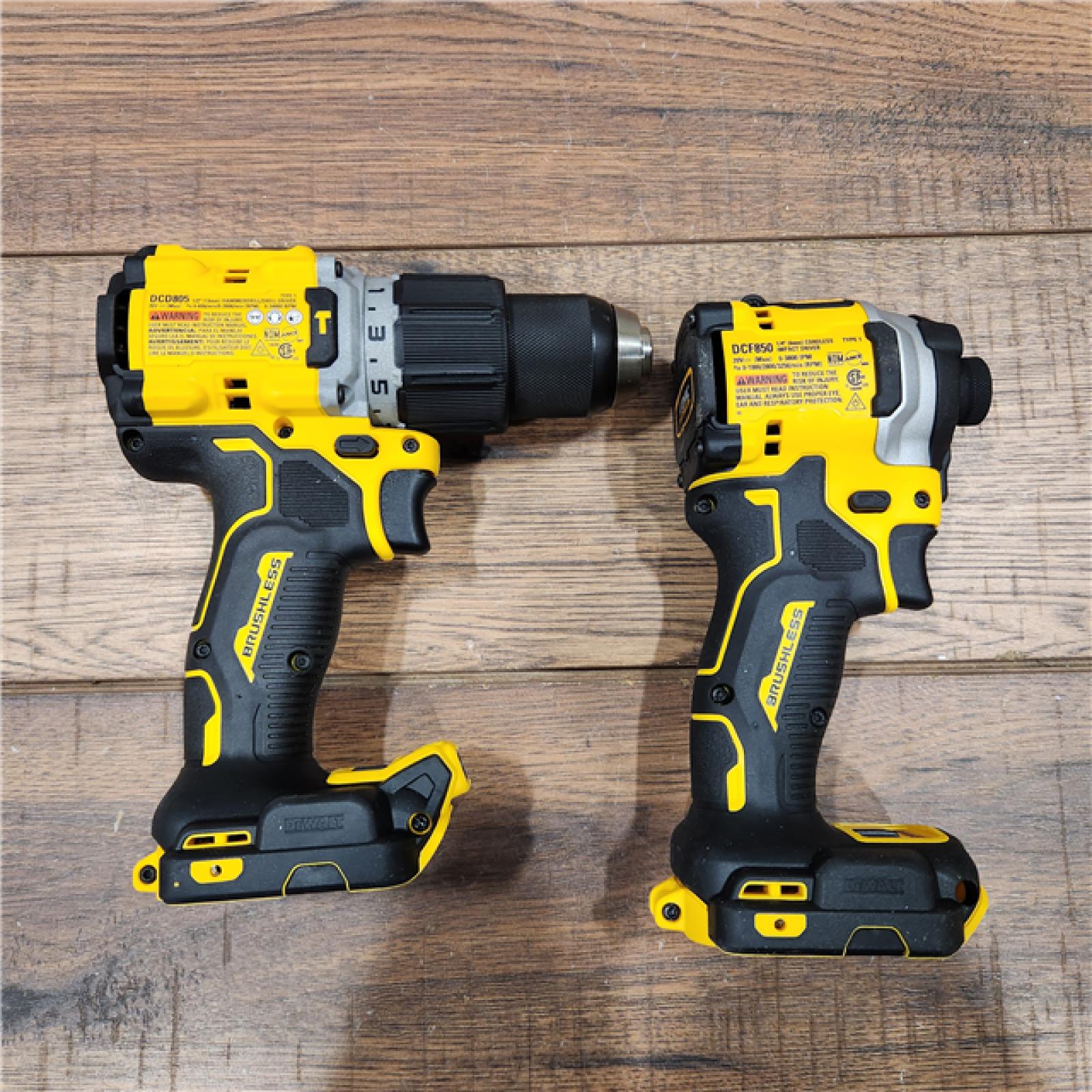 AS-IS 20V MAX XR Hammer Drill and ATOMIC Impact Driver 2 Tool Cordless Combo Kit with (2) 4.0Ah Batteries, Charger, and Bag