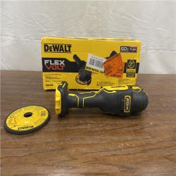 AS-IS FLEXVOLT 60V MAX Cordless Brushless 4.5 in. to 6 in. Small Angle Grinder with Kickback Brake (Tool Only)