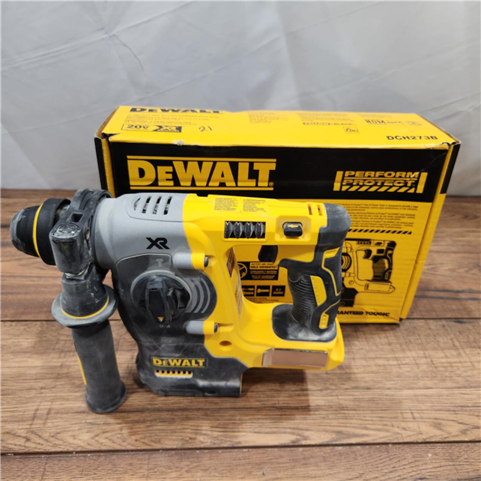 AS-IS DEWALT 20V MAX XR Brushless Cordless 1 in. SDS Plus L-Shape Rotary Hammer (Tool-Only)