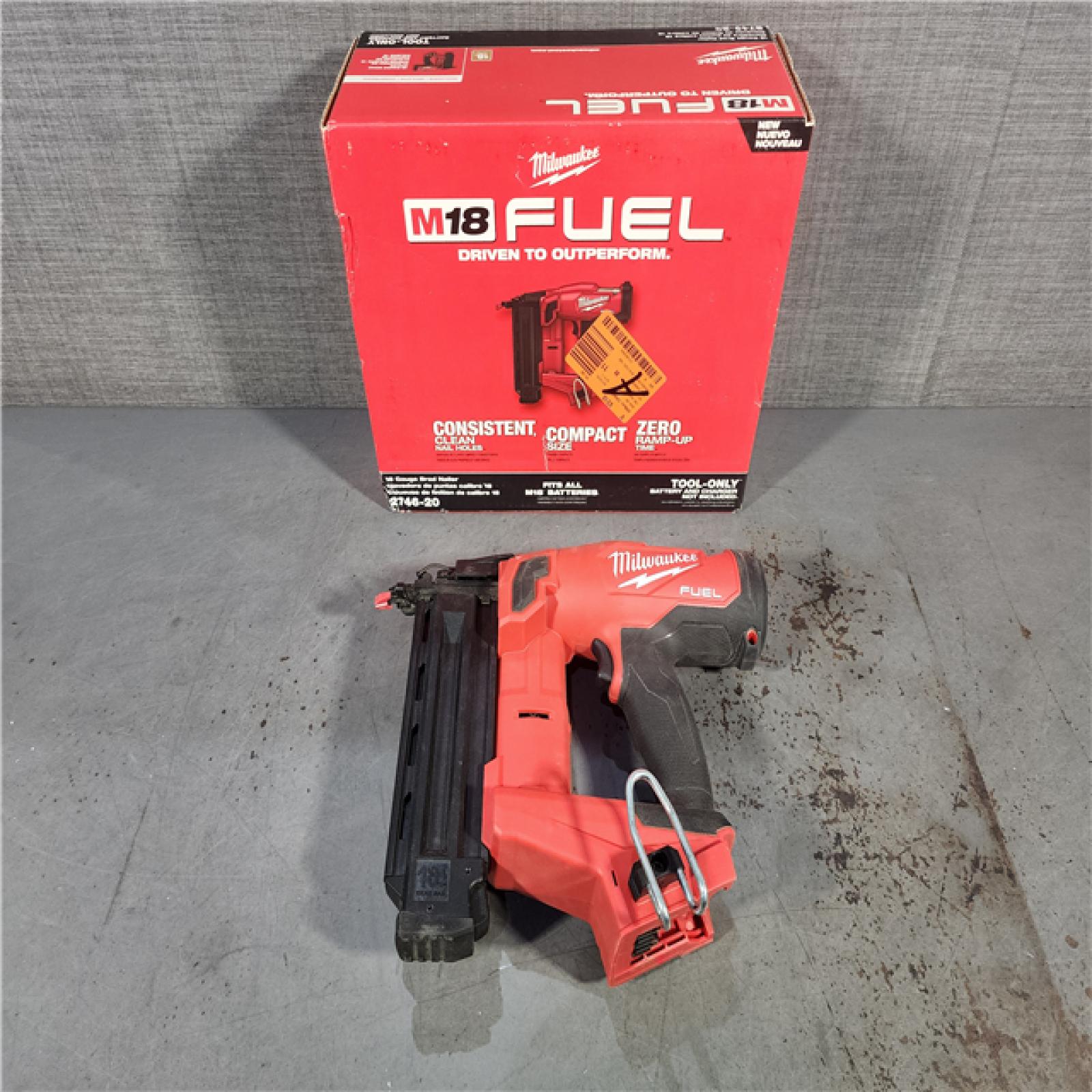 HOUSTON LOCATION - AS-IS Milwaukee M18 Fuel 18V Brushless 18-Gauge Brad Nailer 2746-20 (Bare Tool)