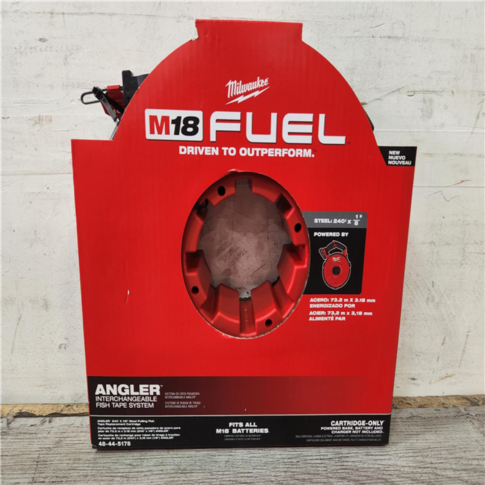 Phoenix Location NEW Milwaukee M18 Fuel Angler 120 ft. x 1/8 in. Steel Pulling Fish Tape Drum