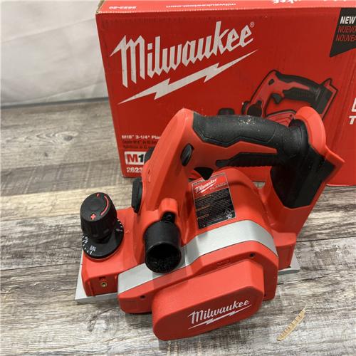 AS-IS Milwaukee M18 18-Volt Lithium-Ion Cordless 3-1/4 in. Planer (Tool-Only)