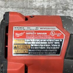 AS-IS Milwaukee 2953-20 18V Lithium-Ion Brushless Cordless 1/4   Hex Impact Driver Bare Tool  Red