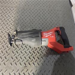 Houston location AS-IS Milwaukee M18 Fuel 18V Brushless Super Sawzall Reciprocating Saw 2722-20 (Bare Tool)