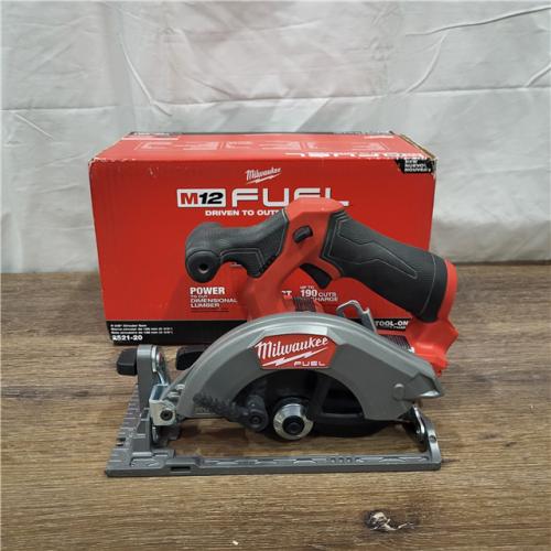 AS-IS M12 FUEL 12V Lithium-Ion Brushless 5-3/8 in. Cordless Circular Saw (Tool-Only)