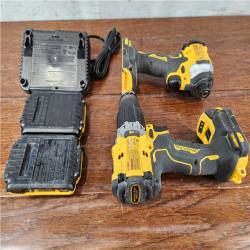 AS-IS DEWALT 20V MAX XR Brushless Cordless Drill/Impact Driver (2-Tool) Combo Kit