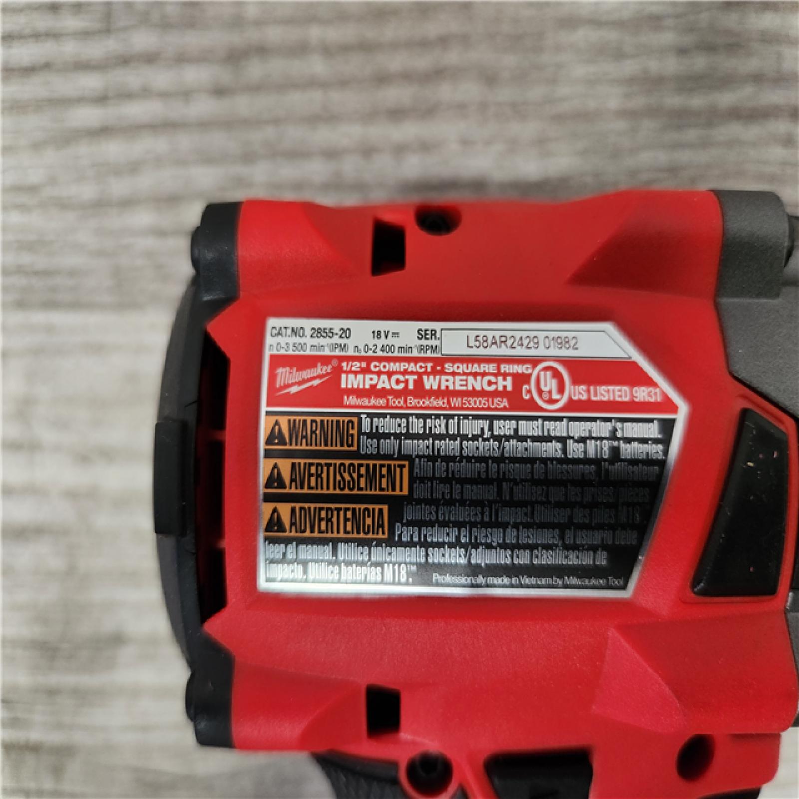 Phoenix Location NEW Milwaukee M18 FUEL GEN-3 18V Lithium-Ion Brushless Cordless 1/2 in. Compact Impact Wrench with Friction Ring (Tool-Only)