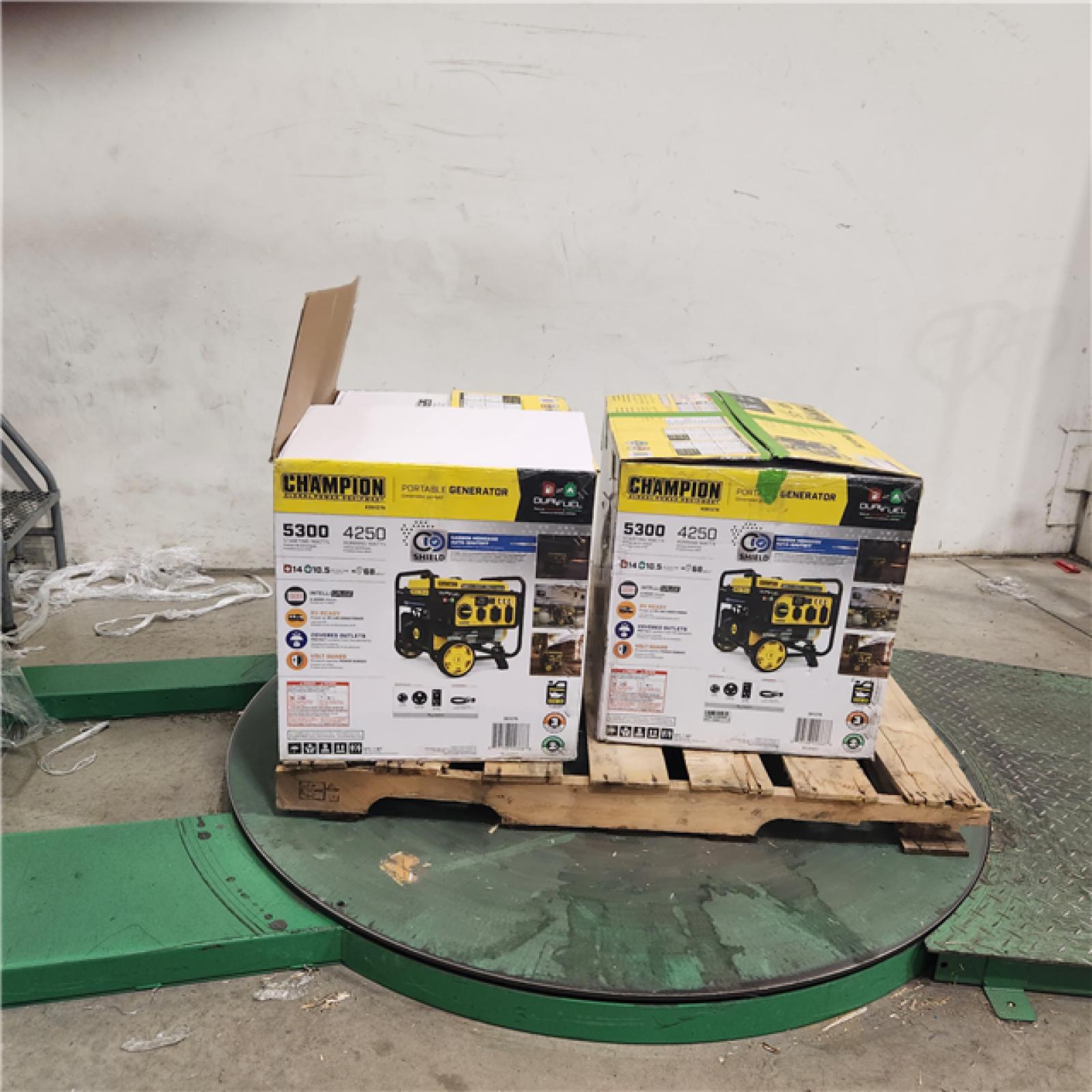 Dallas Location - As-Is Champion Power Equipment 5300/4250-Watt GasolineFuel Portable Generator(Lot Of 2)