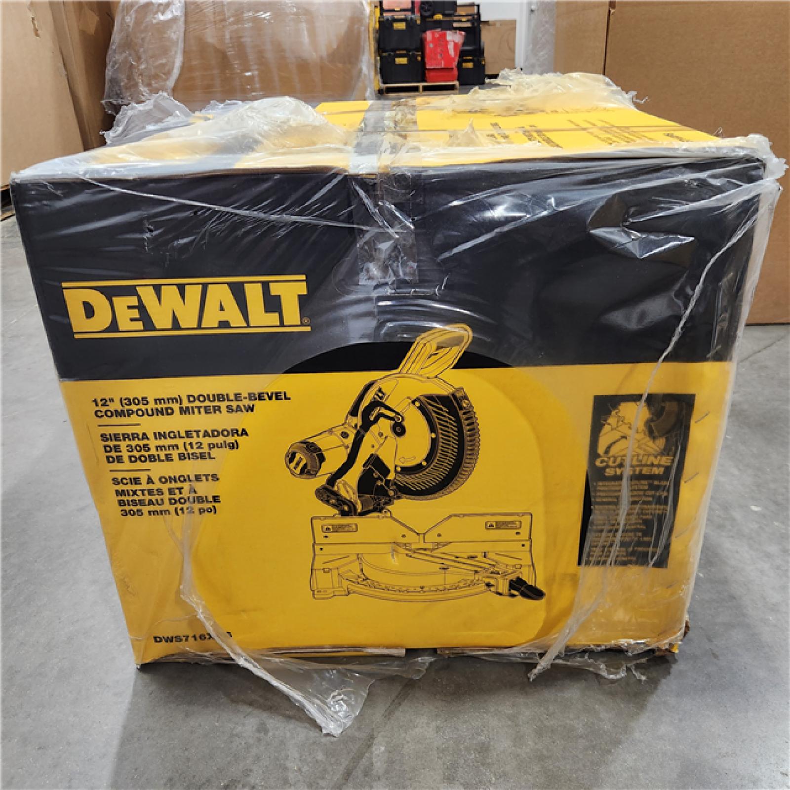 AS-IS NEW Dewalt 15 Amp Corded 12 in. Double-Bevel Compound Miter Saw