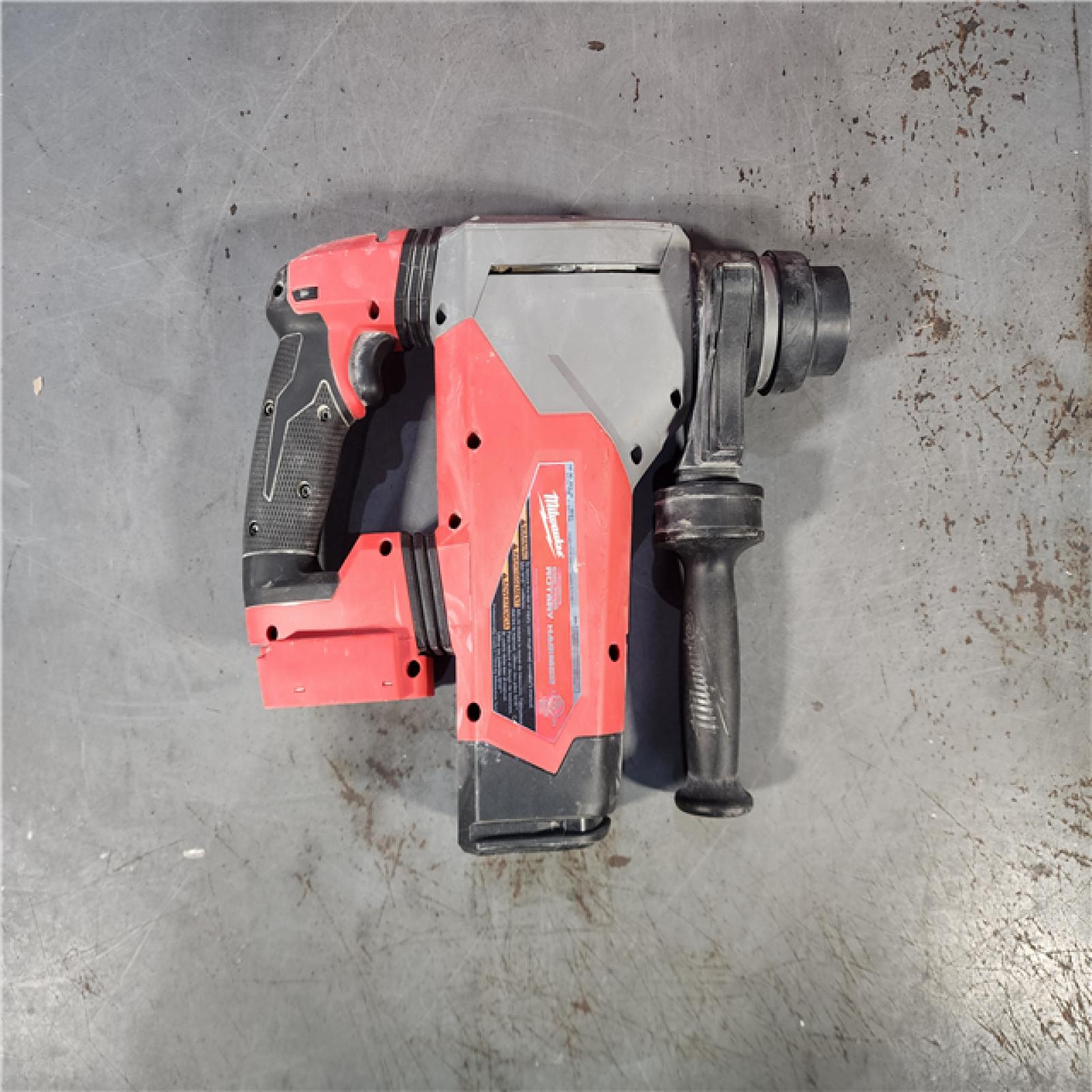 HOUSTON LOCATION - AS-IS Milwaukee 2915-20 M18 FUEL 18-Volt Lithium-Ion Brushless Cordless SDS-Plus 1-1/8 in. Rotary Hammer Drill (Tool-Only)