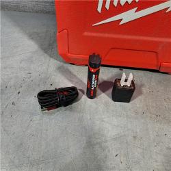 HOUSTON LOCATION - AS-IS MILWAUKEE 100 Ft. REDLITHIUM Lithium-Ion USB Green Rechargeable Cross Line Laser Level with Charger