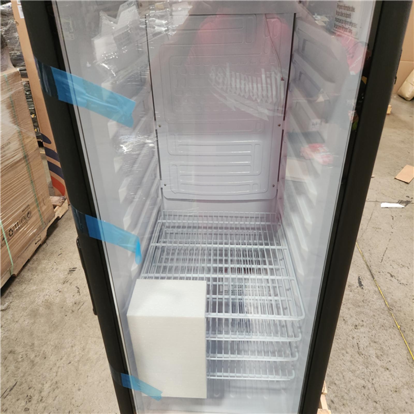 Phoenix Location Premium LEVELLA 9.0 cu. ft. Commercial Upright Display Refrigerator Glass Door Beverage Cooler in Black