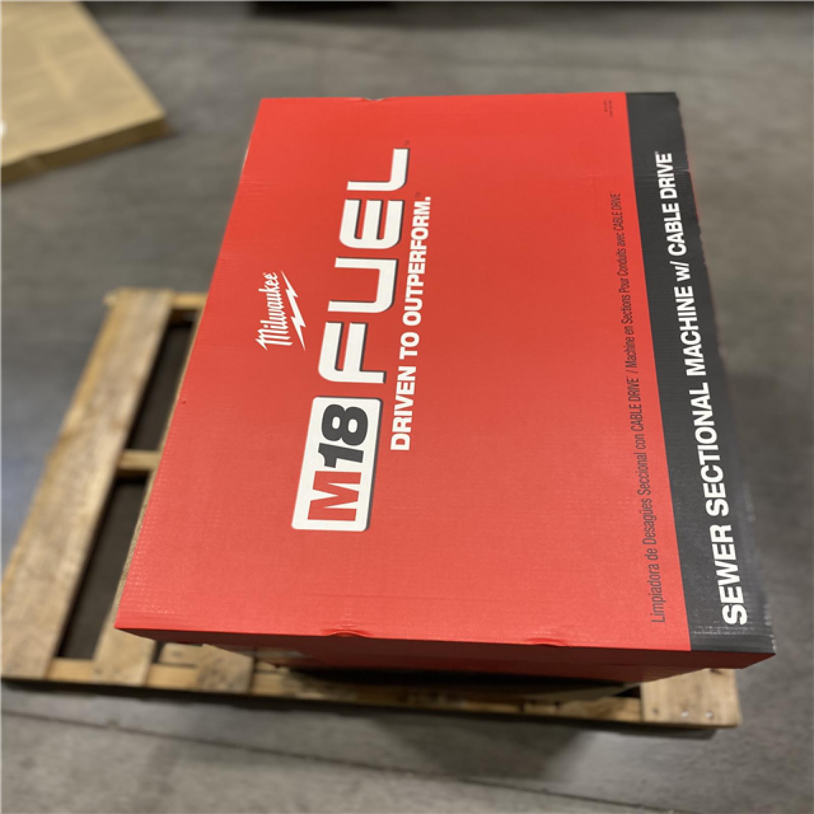 DALLAS LOCATION - Milwaukee M18 FUEL 18-Volt Lithium-Ion Brushless Cordless Sewer Sectional Machine Kit with (2) 12.0 Ah Batteries and Rapid Charger