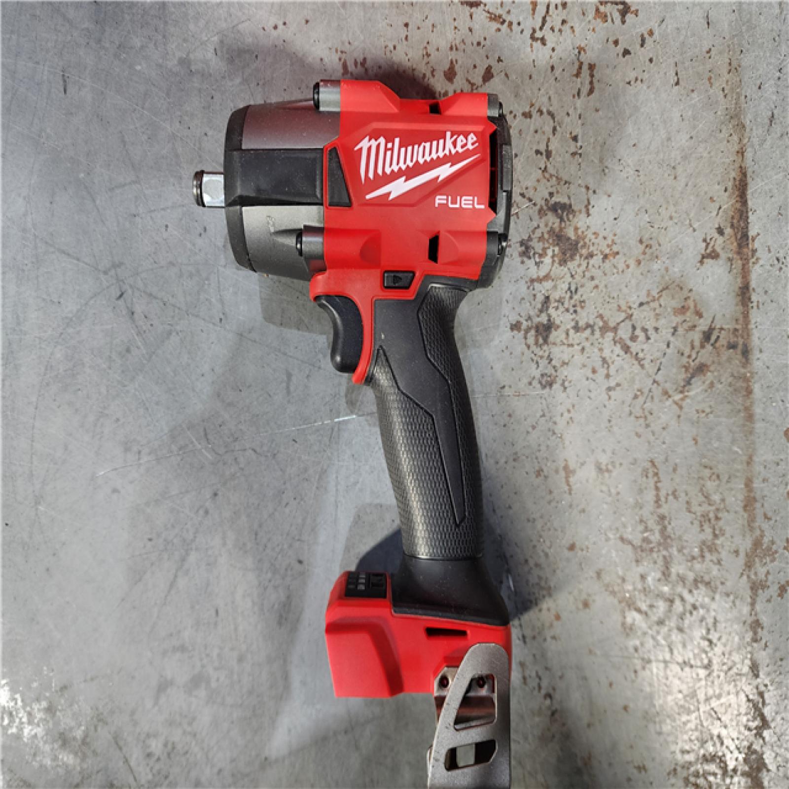 HOUSTON LOCATION - AS-IS Milwaukee M18 18V Fuel 1/2  Mid-Torque Impact Wrench Cordless Lithium-Ion Brushless with Friction Ring 2962-20 (TOOL ONLY)