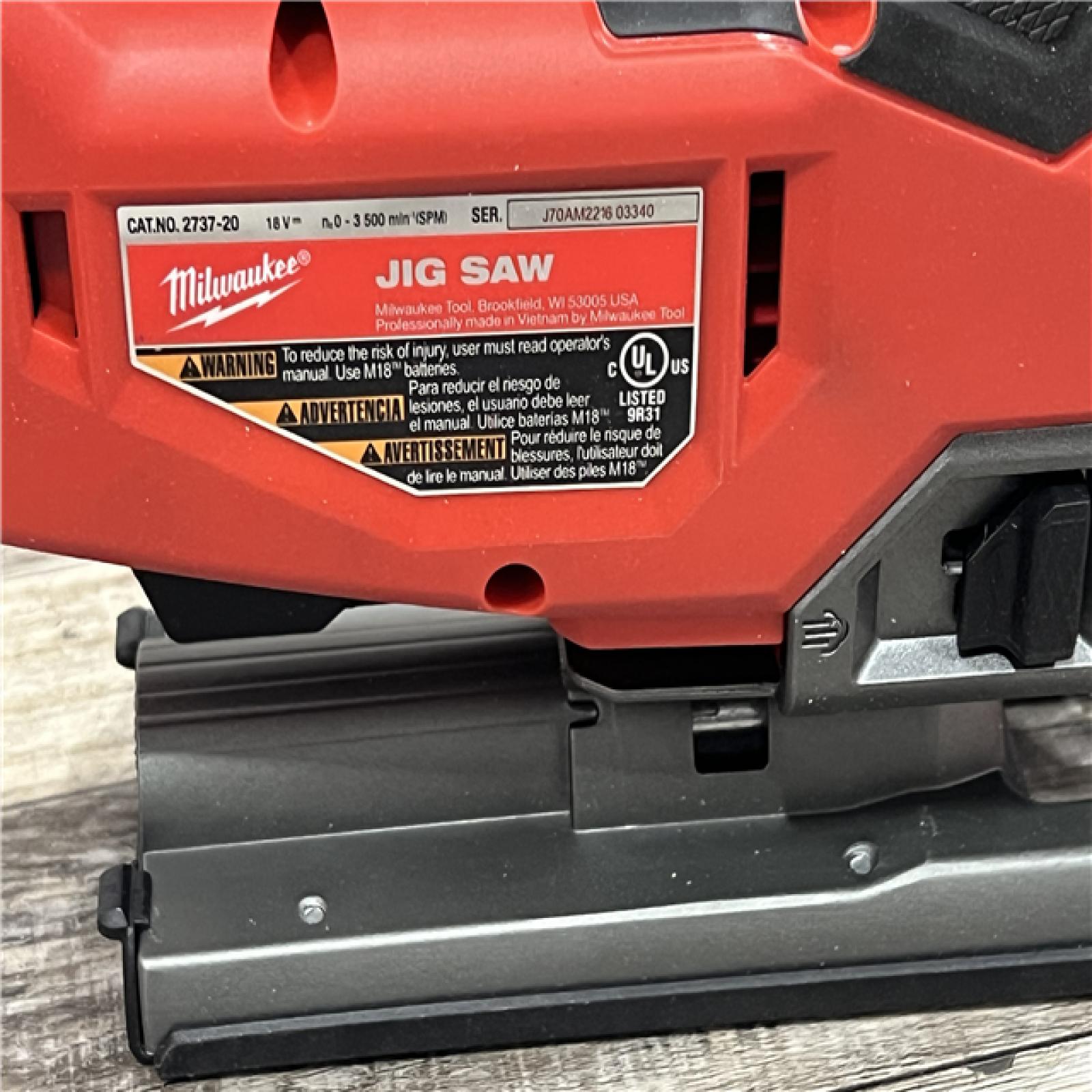 AS-IS MILWAUKEE M18 FUEL 18V Lithium-Ion Brushless Cordless Jig Saw (Tool-Only)