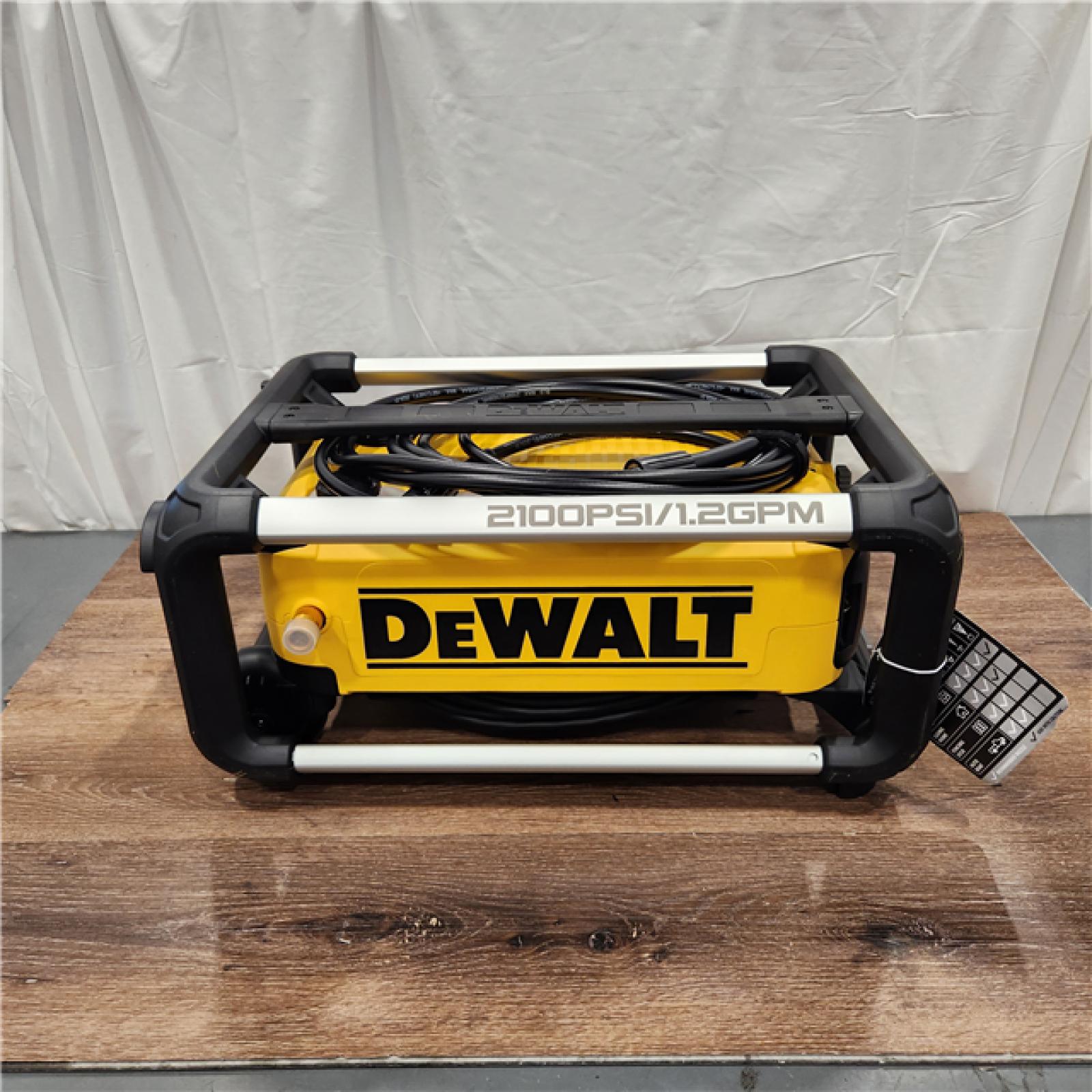 AS-IS DeWalt 2100 PSI 13 Amp Cold Water Electric Pressure Washer with Internal Equipment Storage