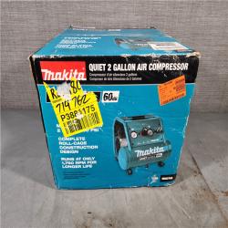 HOUSTON LOCATION - AS-IS (APPEARS LIKE NEW) Makita MAC210Q Quiet Series, 1 HP, 2 Gallon, Oil-Free, Electric Air Compressor