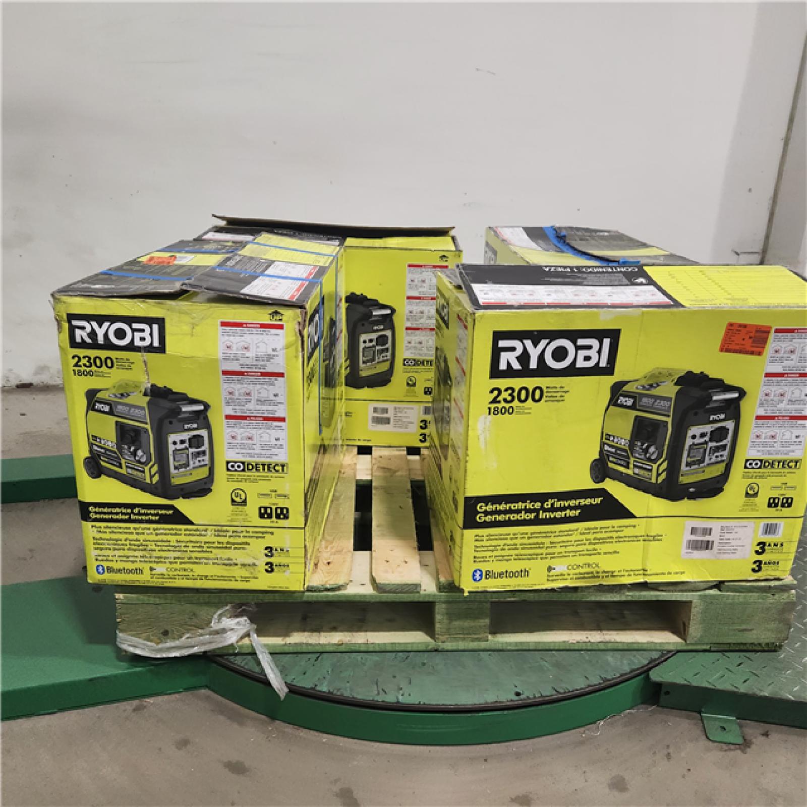 Dallas Location - As-Is Ryobi 2300-Watt Bluetooth Inverter Generator(Lot Of 4)