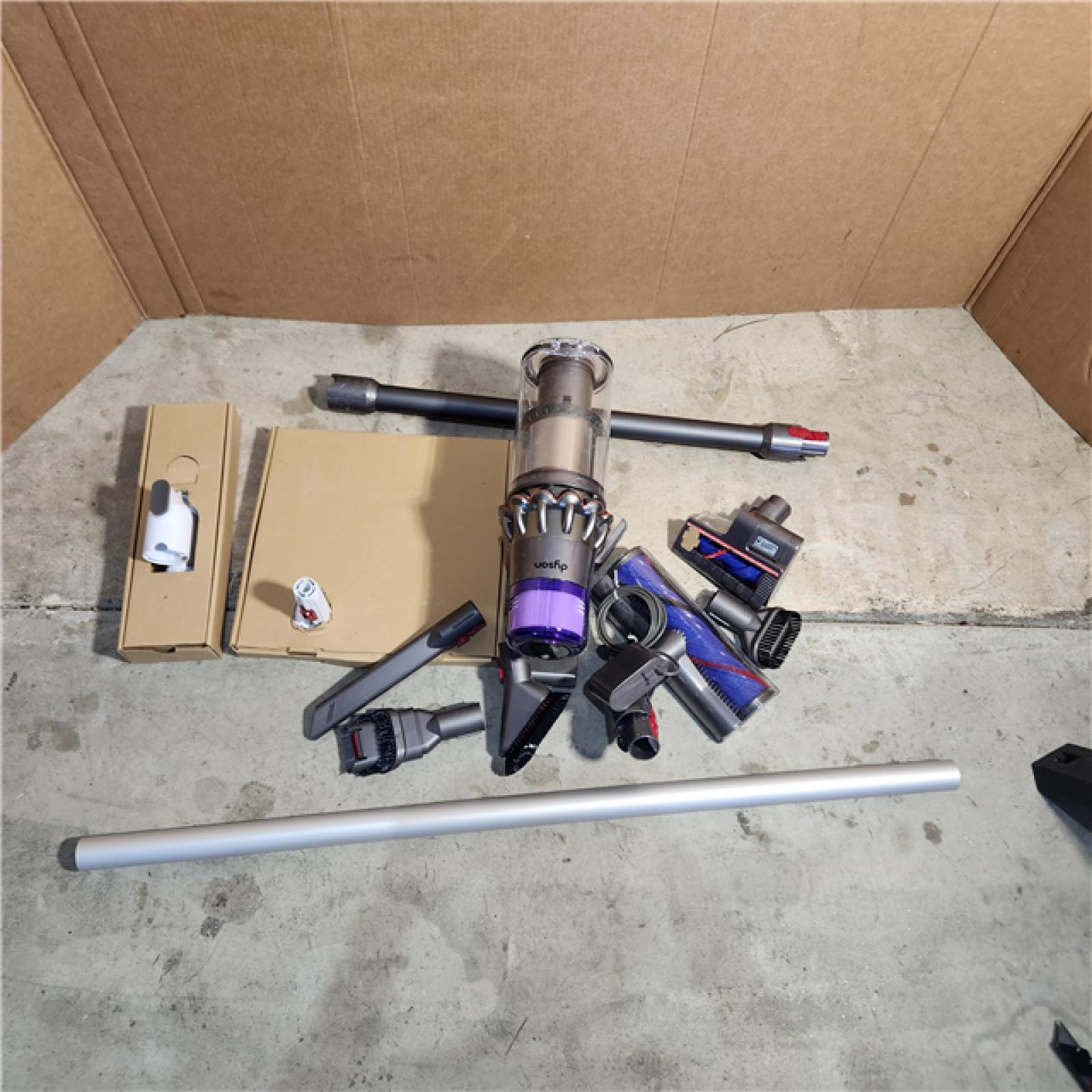 Houston location AS-IS Dyson V11 Complete Bagless Cordless Washable Filter Stick Vacuum for All Floor Types in Iron with Floor Dok