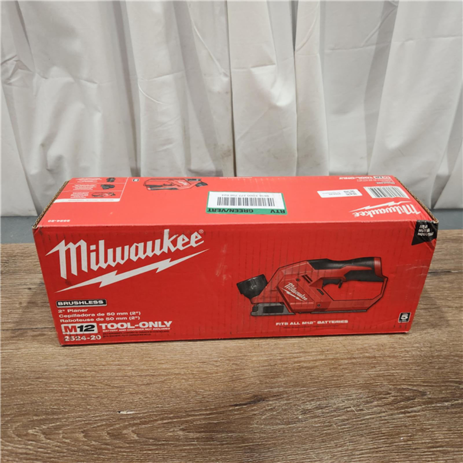 AS-IS Milwaukee M12 Brushless 2-inch Planer, Tool Only