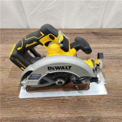 AS-IS DEWALT 20V MAX Cordless Brushless 7-1/4 in. Sidewinder Style Circular Saw with FLEXVOLT ADVANTAGE (Tool Only)