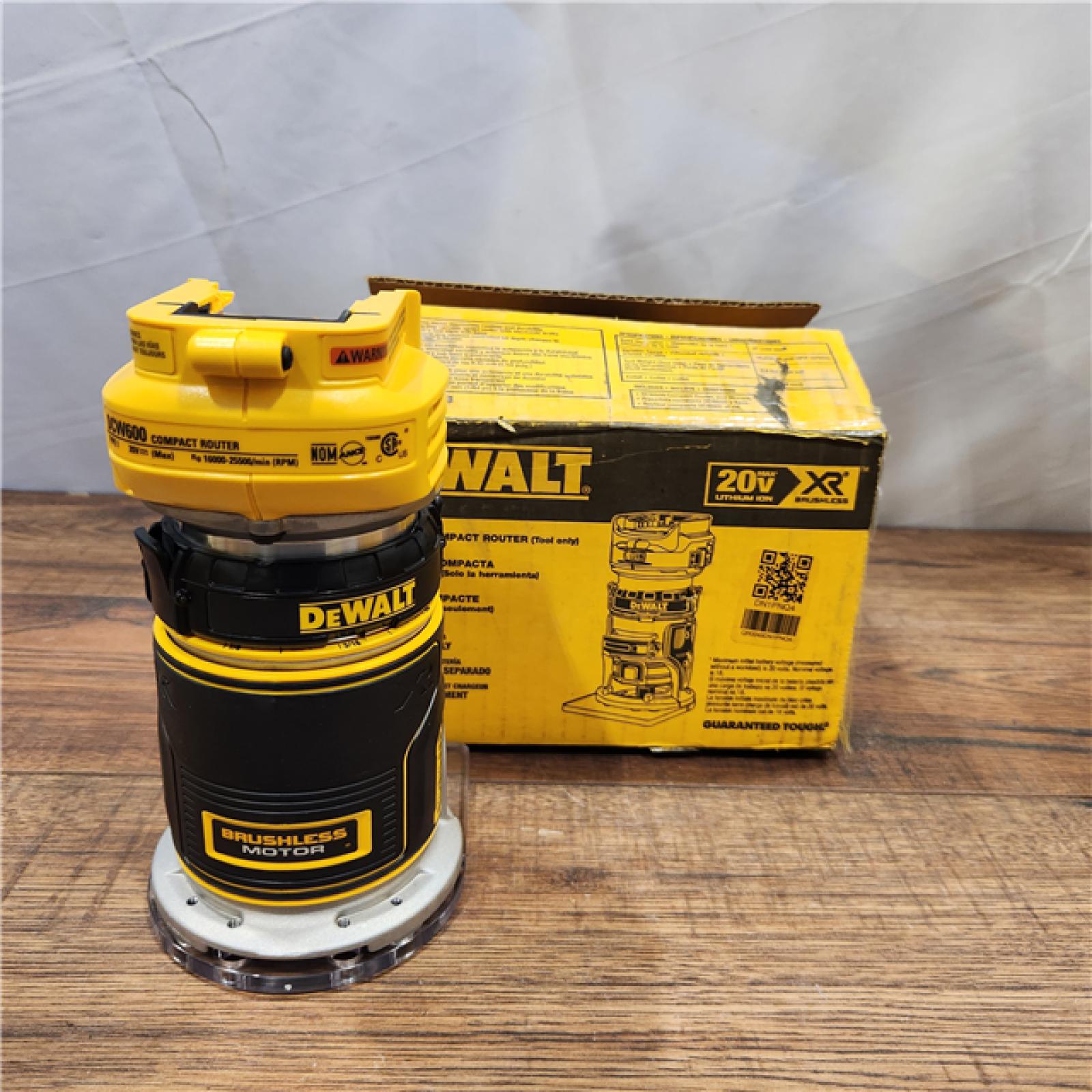 AS-IS Dewalt 20V MAX XR Brushless Cordless Compact Router (Tool Only)