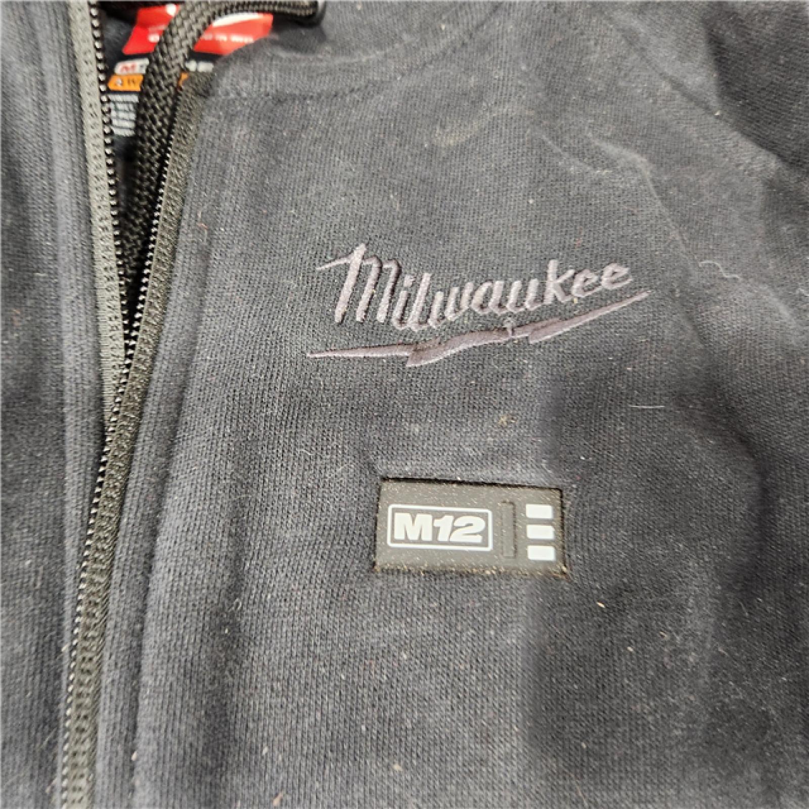 AS-IS Milwaukee 306B-21L 12V Heated Hoodie Kit Black (Large) with 2.0Ah Lithium Ion Battery & Charger