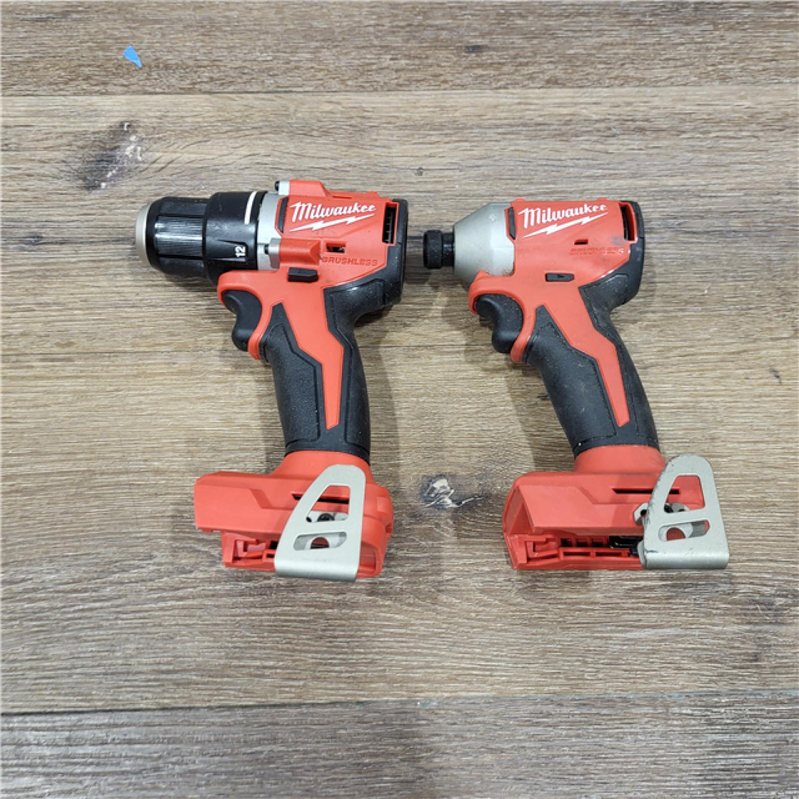 AS-IS Milwaukee M18 Compact Brushless 2-Tool Combo Kit