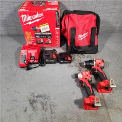 HOUSTON LOCATION - AS-IS Milwaukee M18 Compact Brushless 2-Tool Combo Kit