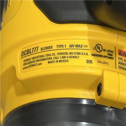 AS-IS DEWALT FLEXVOLT 60V MAX 160 MPH 760 CFM Brushless Cordless  and Charger