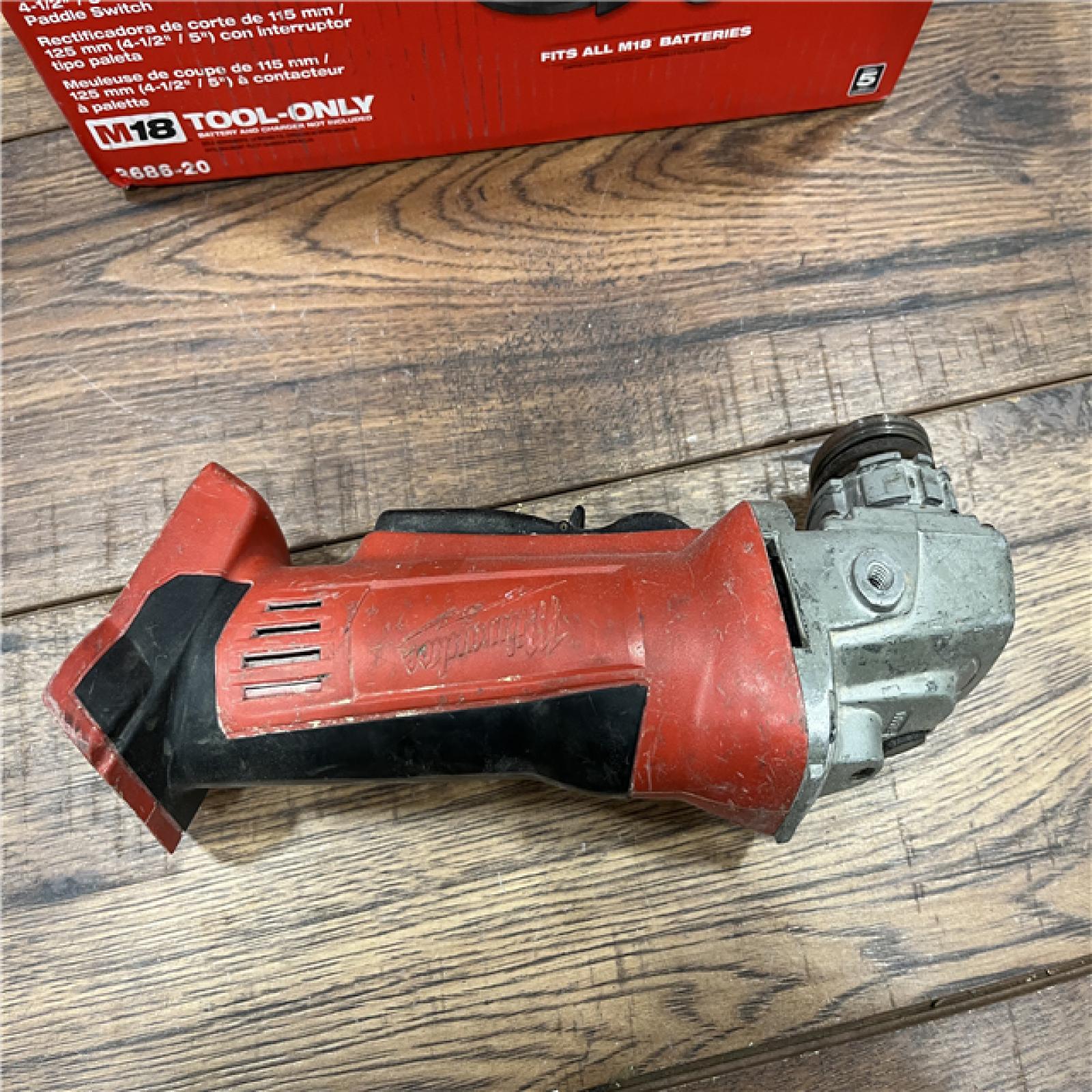 AS-IS Milwaukee 2686-20 18V Cordless 4.5 /5  Grinder W/ Paddle Switch (Tool Only)