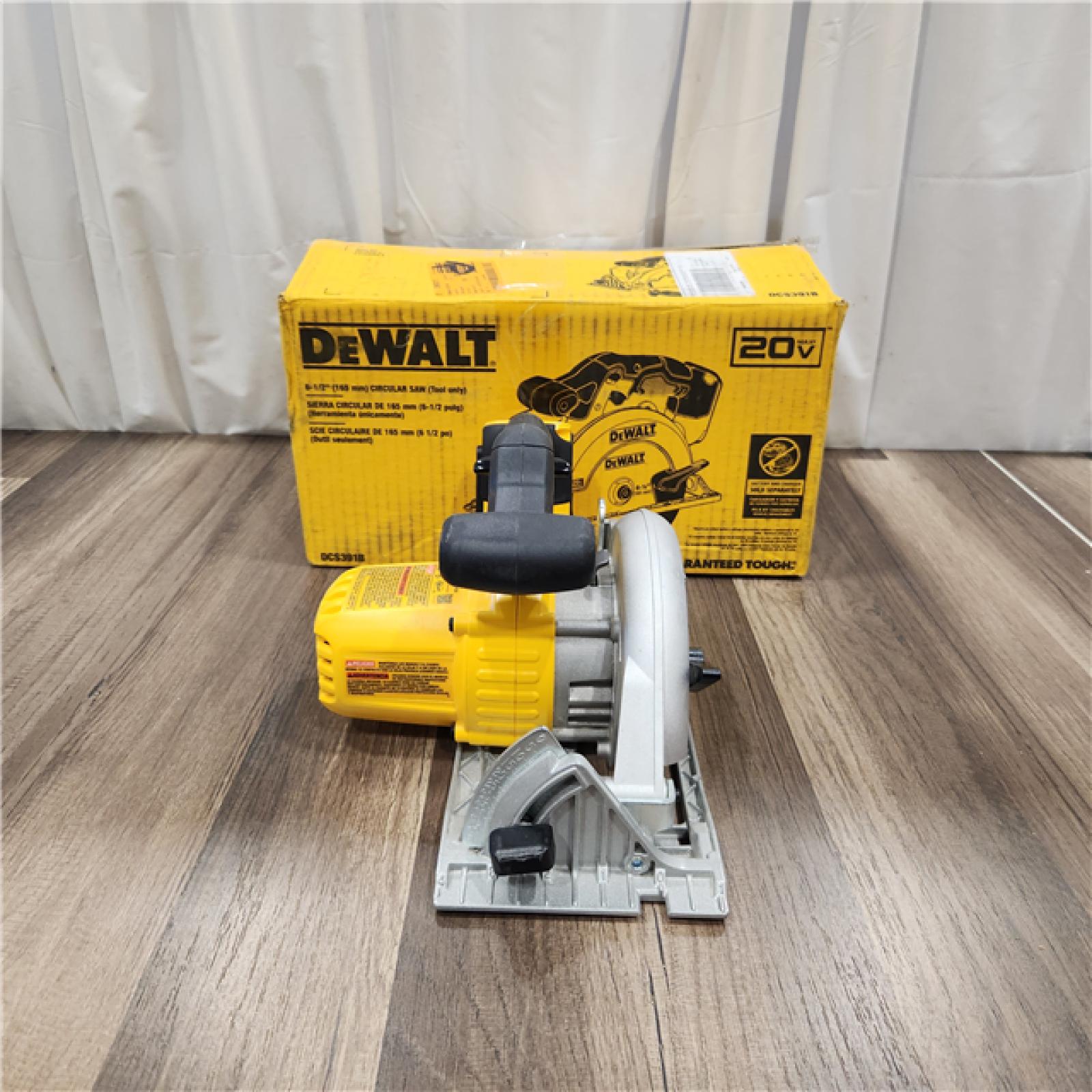 AS IS DEWALT 20-Volt MAX Lithium-Ion Cordless 6-1/2 in. Circular Saw (Tool-Only)