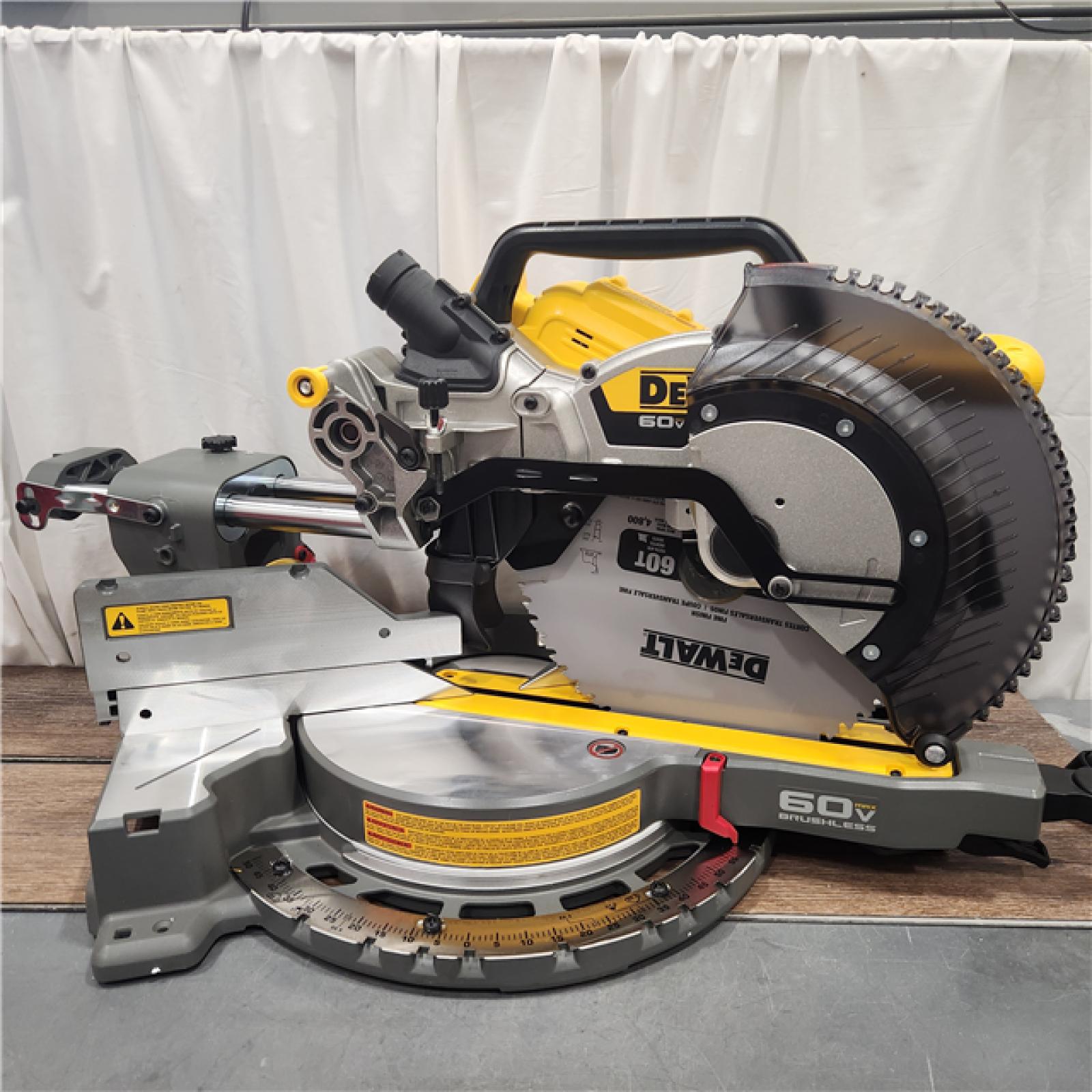 AS IS DEWALT 60V Lithium-Ion 12 in. Cordless Sliding Miter Saw (Tool Only)