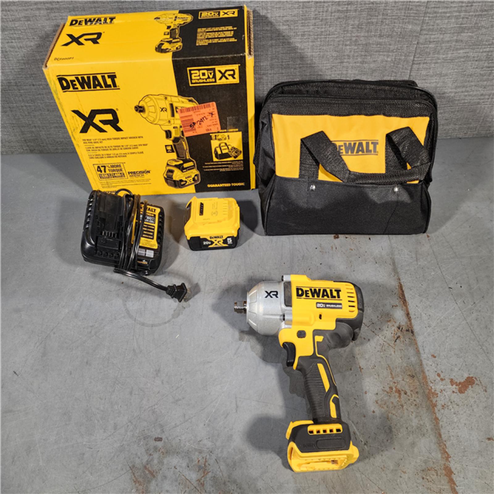 HOUSTON LOCATION - AS-IS DEWALT 20V MAX* XR 1/2  High Torque Impact Wrench with Hog Ring Anvil