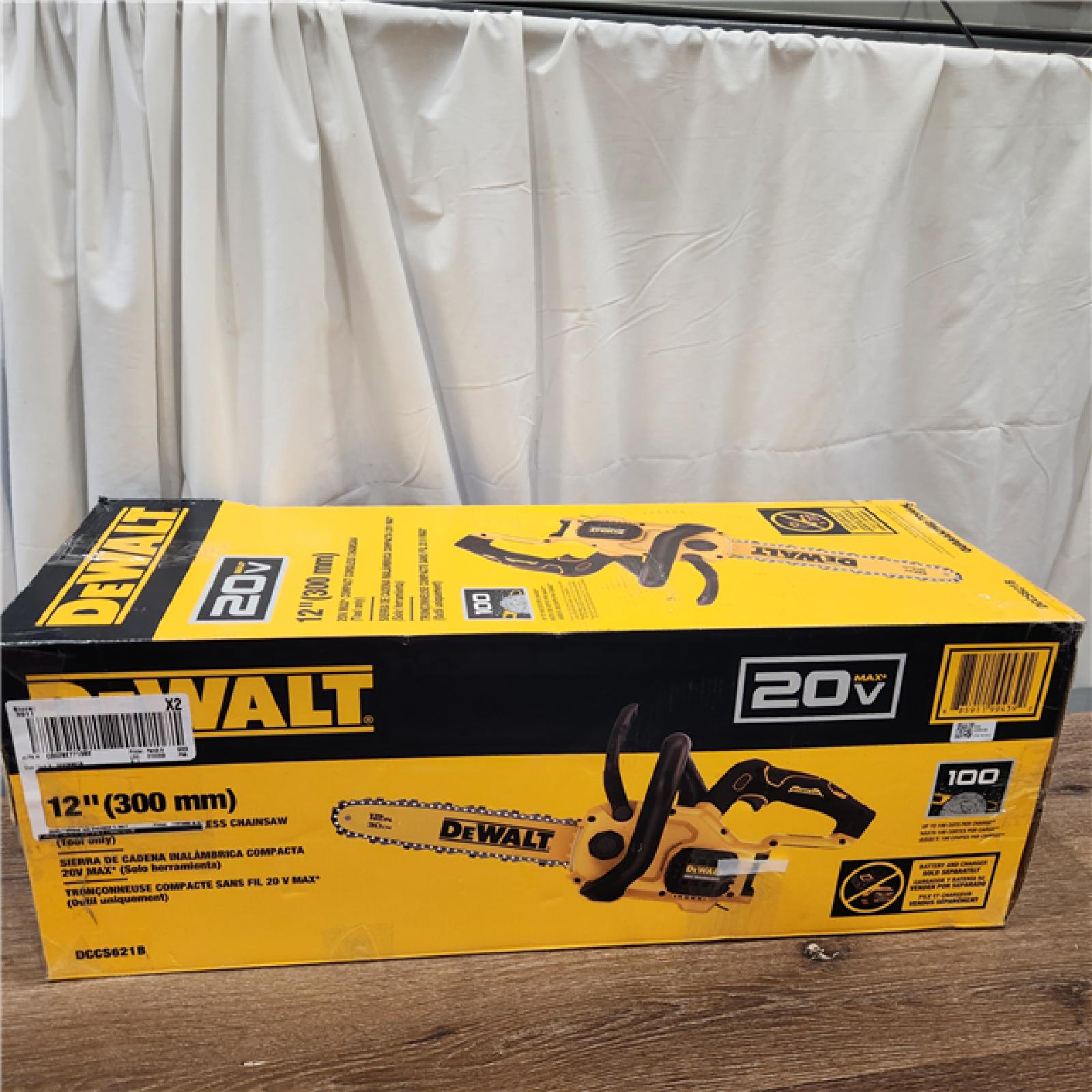 AS-IS DeWalt 20V MAX Compact 12 Brushless Chainsaw (Bare Tool) DCCS621B