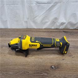 AS-IS 20V MAX Cordless Brushless 4.5 - 5 in. Paddle Switch Angle Grinder with FLEXVOLT ADVANTAGE (Tool Only)