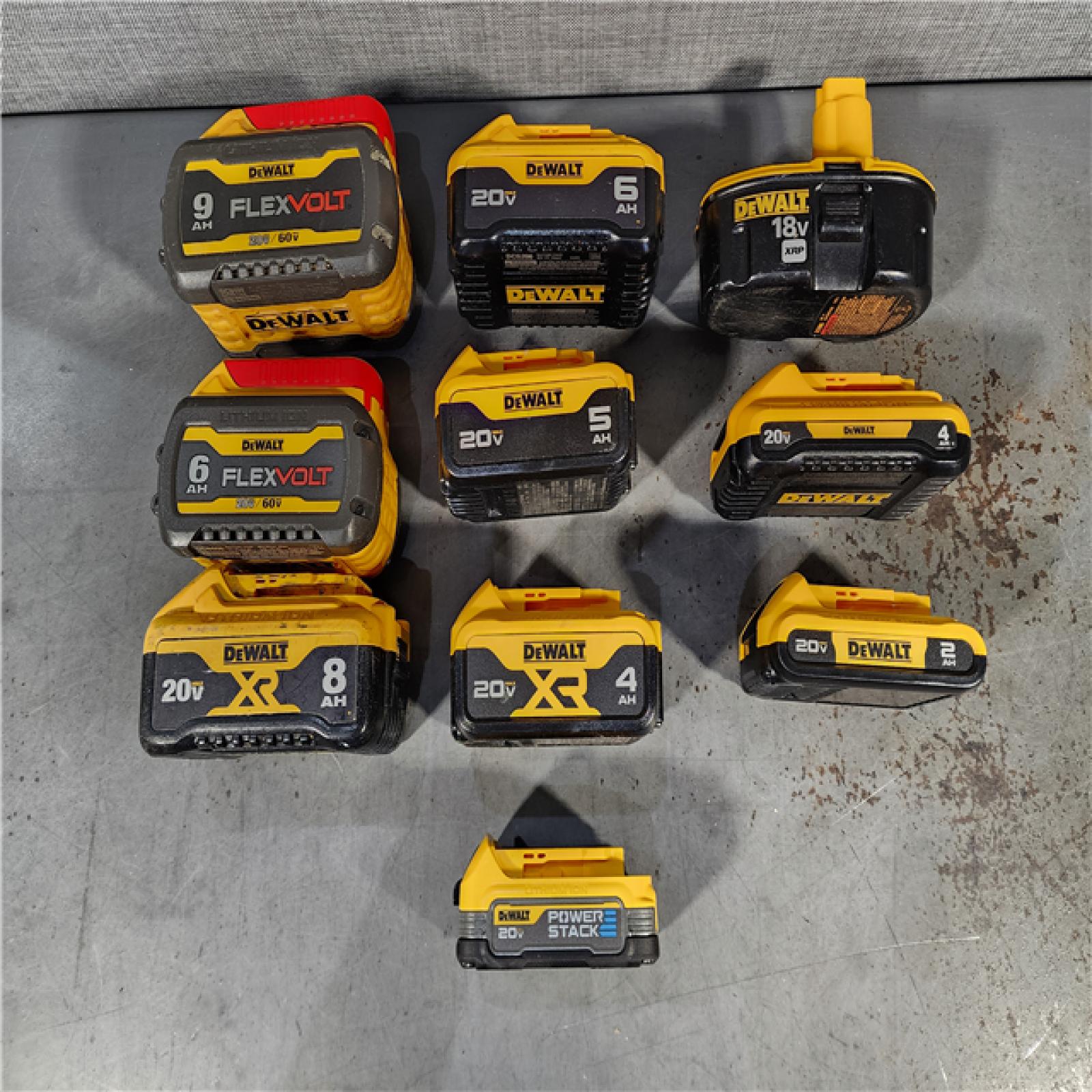 HOUSTON LOCATION - AS-IS DEWALT BATTERY PACK QTY - 15