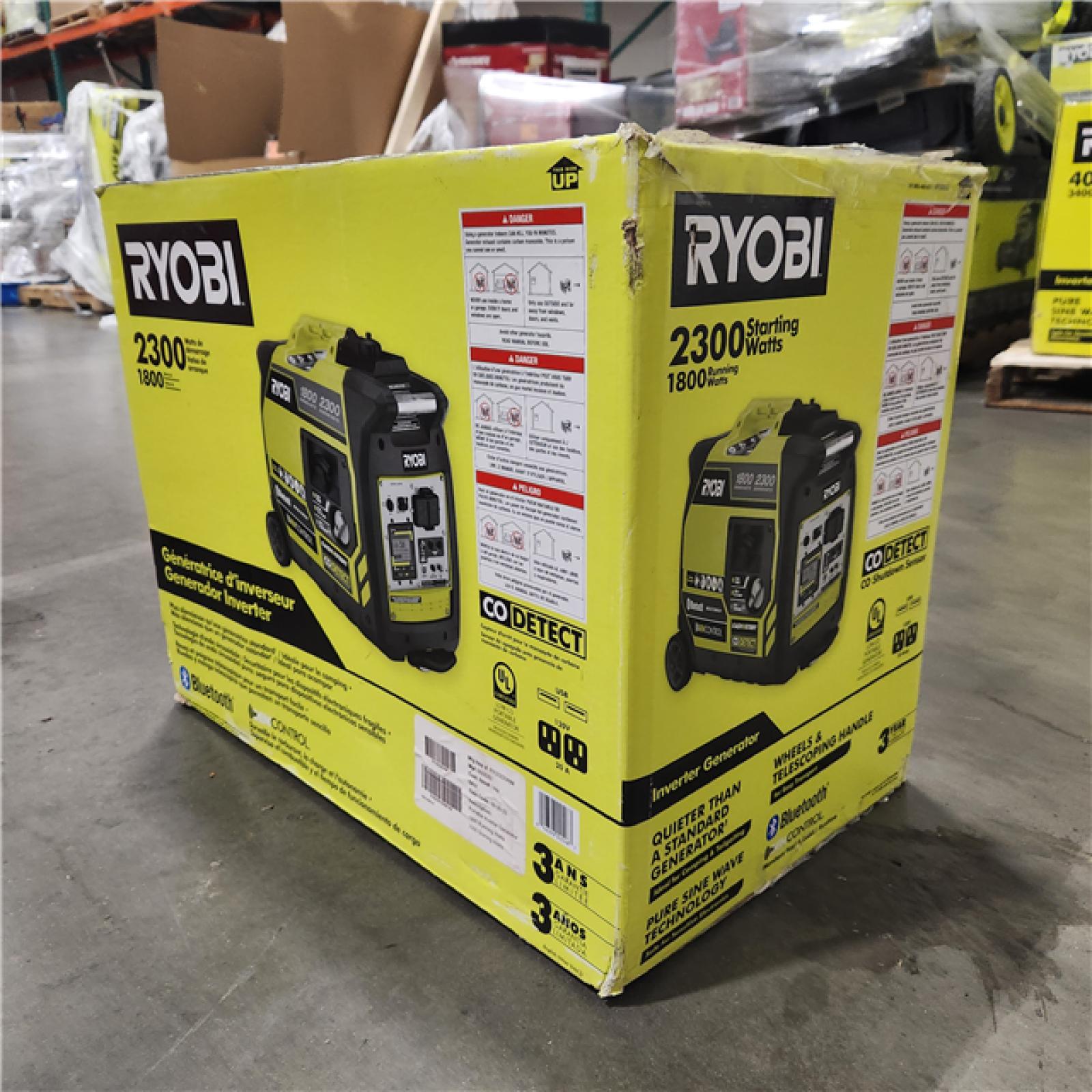 Dallas Location - As-Is RYOBI 2300 WATT BLUETOOTH INVERTER GENERATOR