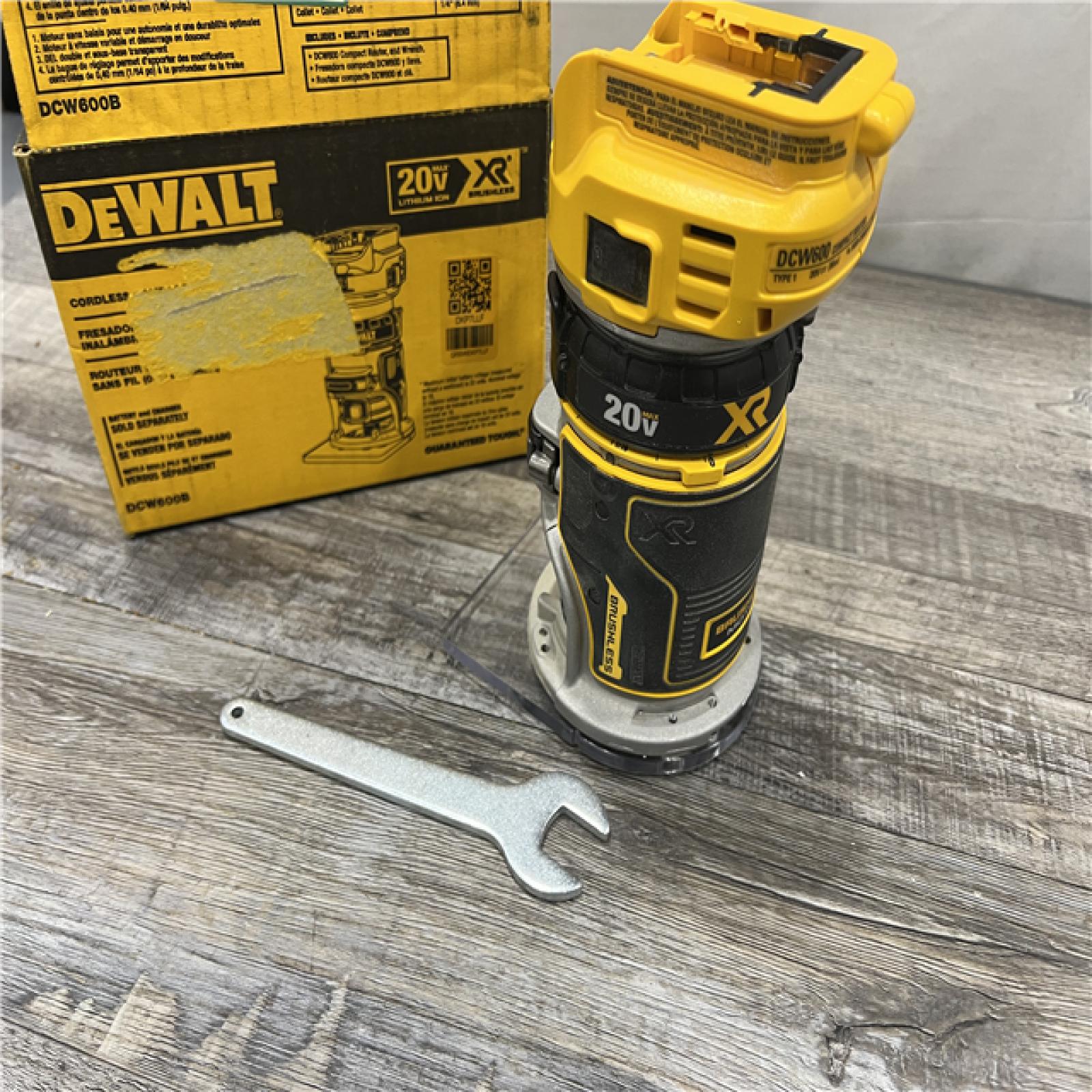 AS-IS Dewalt 20V MAX XR Brushless Cordless Compact Router (Tool Only)