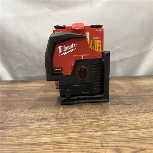 AS-IS MILWAUKEE M12 12-Volt Lithium-Ion Cordless Green 125 Ft. Cross Line and Plumb Points Laser Level (Tool-Only)