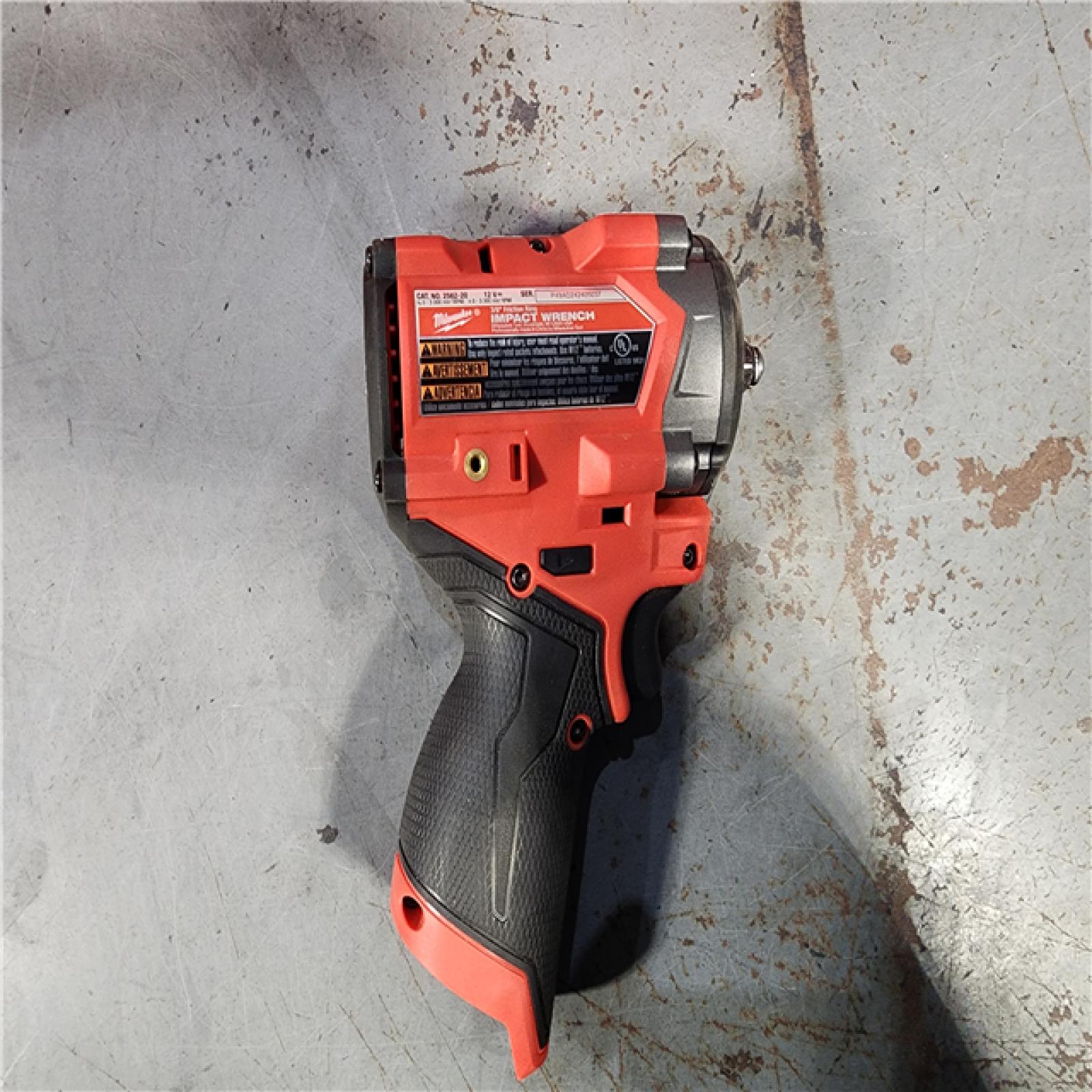 HOUSTON LOCATION - AS-IS (APPEARS LIKE NEW) MILWAUKEE M12 Cordless Impact Wrench,3/8 in,12 V