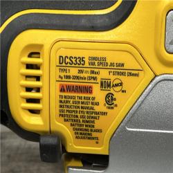 AS-IS DEWALT 20V MAX XR Cordless Barrel Grip Jigsaw (Tool Only)