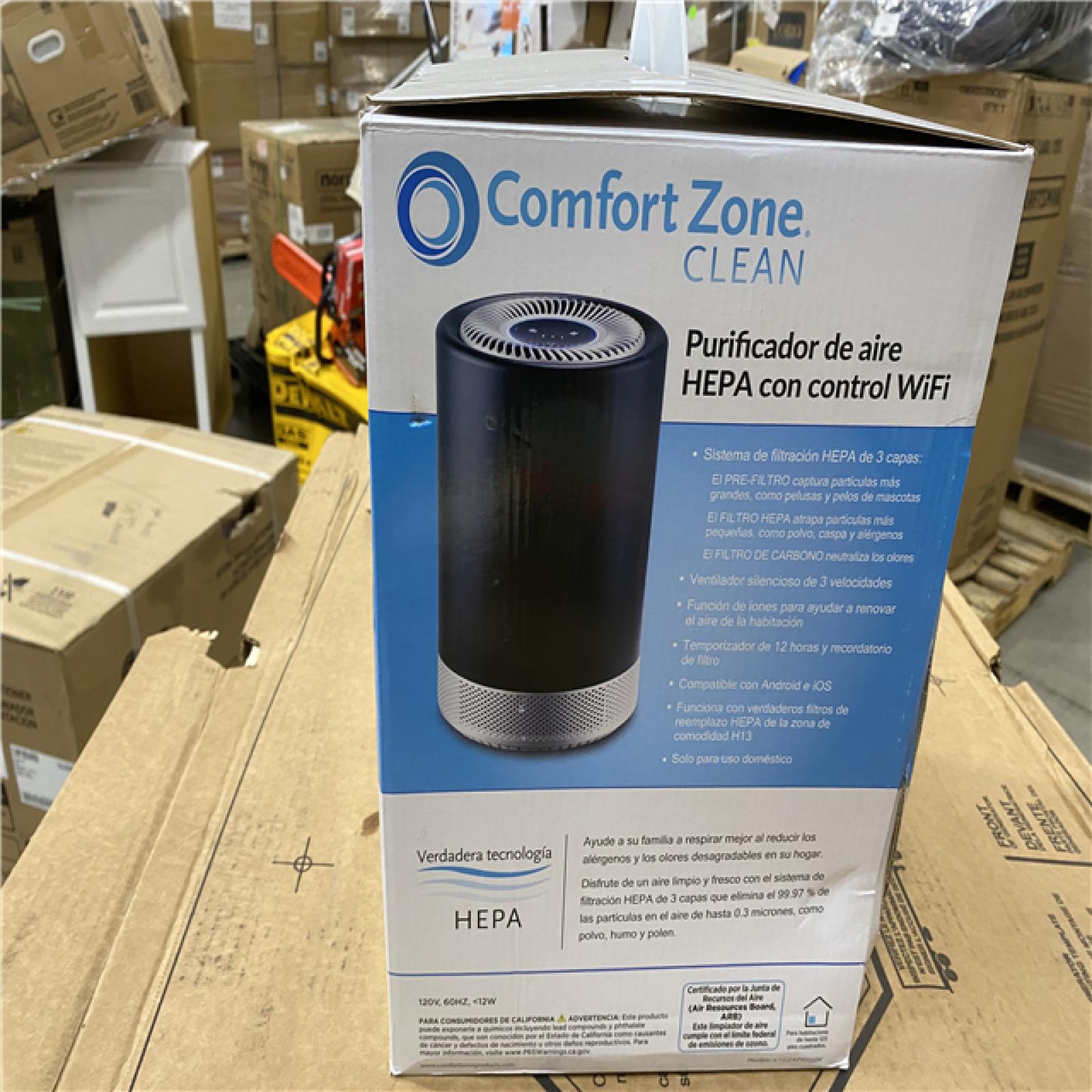 NEW! - Comfort Zone HEPA Air Purifier with WiFi Control