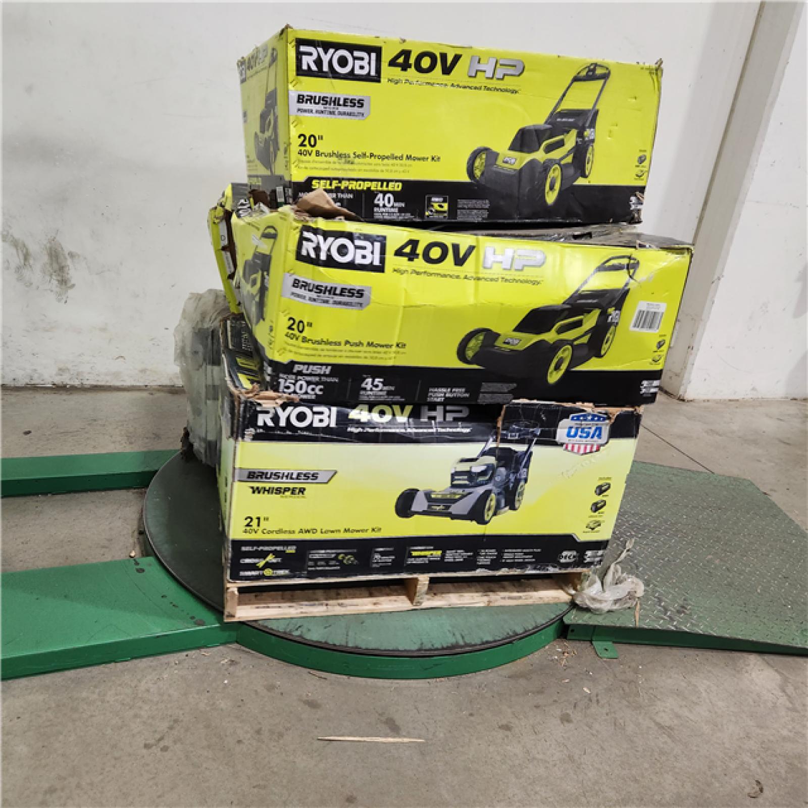 Dallas Location - As-Is Ryobi Lawn Mower Pallet (Lot Of 5)