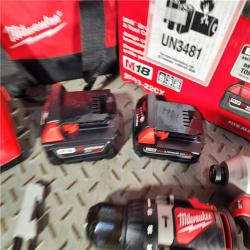 HOUSTON LOCATION - AS-IS (APPEARS LIKE NEW) M18 18V Lithium-Ion Brushless Cordless Hammer Drill/Impact Combo Kit (2-Tool) with 2 Batteries, Charger and Bag