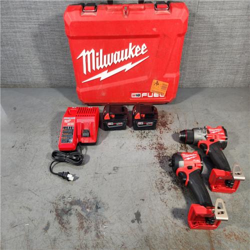 HOUSTON LOCATION - AS-IS (APPEARS LIKE NEW) M18 FUEL 18V Lithium-Ion Brushless Cordless Hammer Drill and Impact Driver Combo Kit (2-Tool) with 2 Batteries