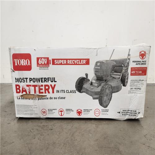 Phoenix Location Toro Recycler 21” 60V Electric Battery Personal Pace® Super Recycler® Mower – 21566