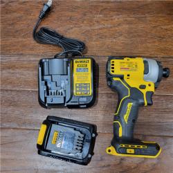 AS-IS DEWALT ATOMIC 20V MAX* Brushless Cordless Compact 1/4 in. Impact Driver Kit