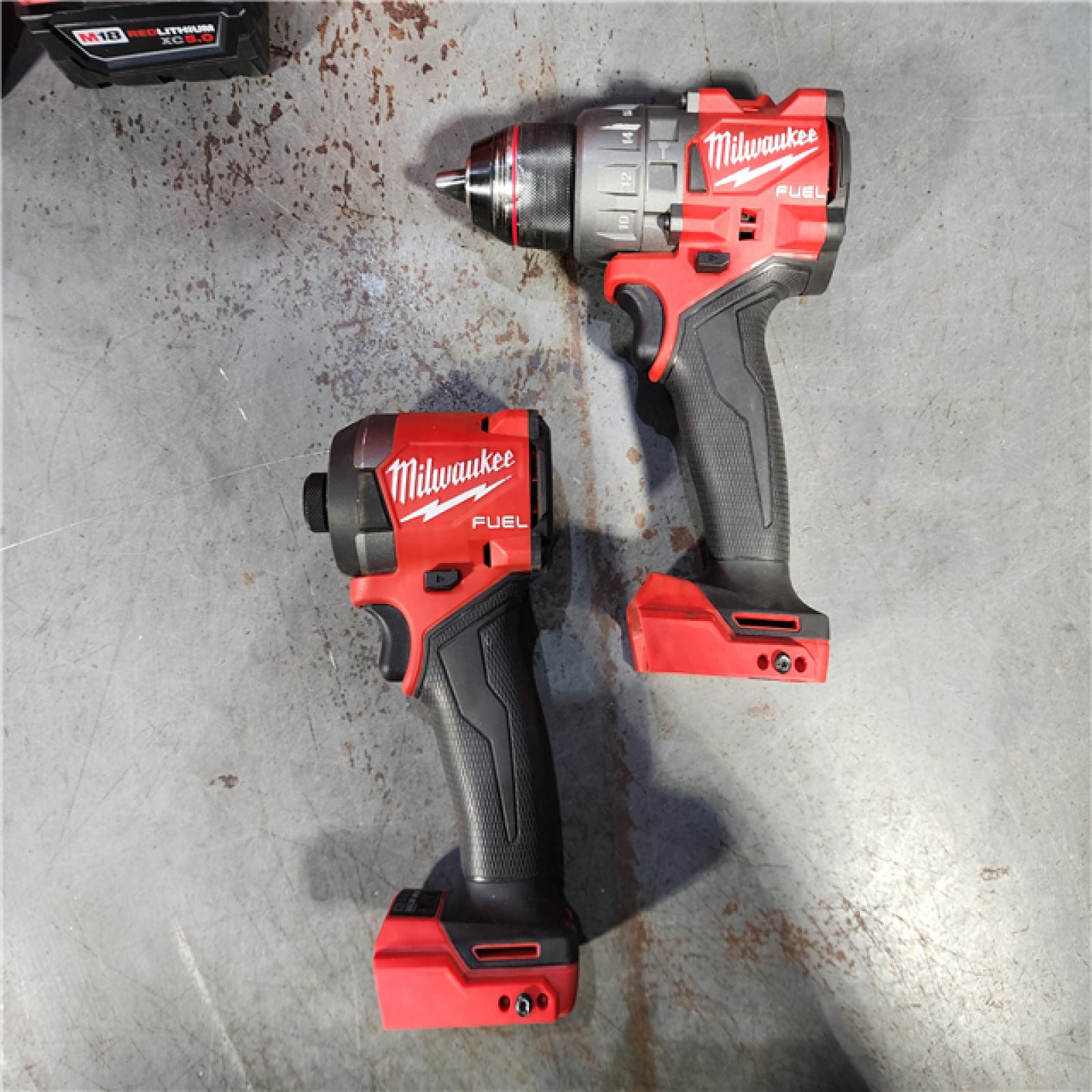 HOUSTON LOCATION - AS-IS M18 FUEL 18V Lithium-Ion Brushless Cordless Hammer Drill and Impact Driver Combo Kit (2-Tool) with 2 Batteries