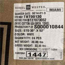 DALLAS LOCATION - Sobel Westex Towels (WHITE) PALLET - (576 UNITS)